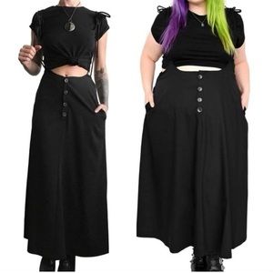 Foxblood suspender skirt